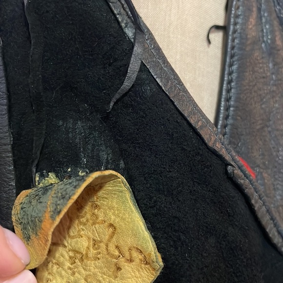 Artemis Leather Halter Top Rose Hand Made Vintage 1970s - Picture 11 of 12